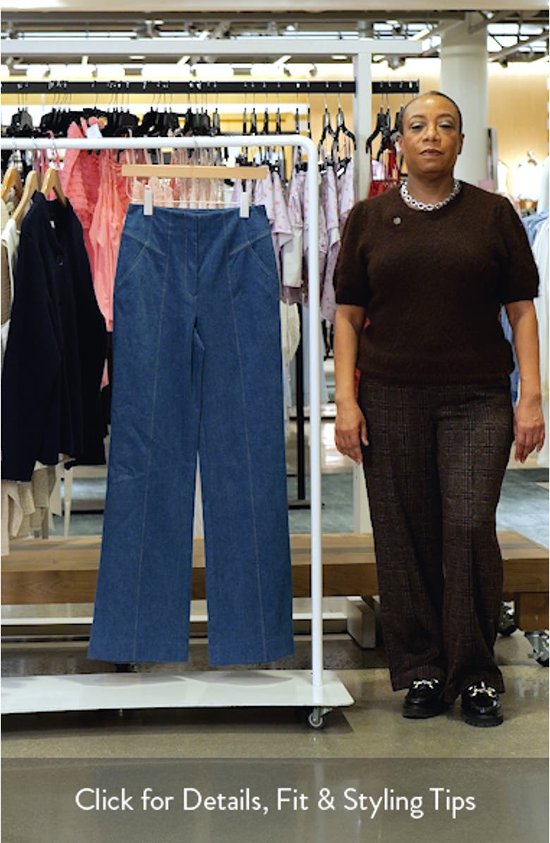 Frenkle Topstitch Detail Cotton Blend Pants, sales video thumbnail