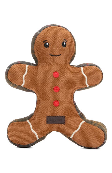 Gingerbread Man Dog Toy