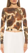 Alexia Admor Opal Sheer Mesh Top
