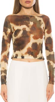 Alexia Admor Opal Sheer Mesh Top