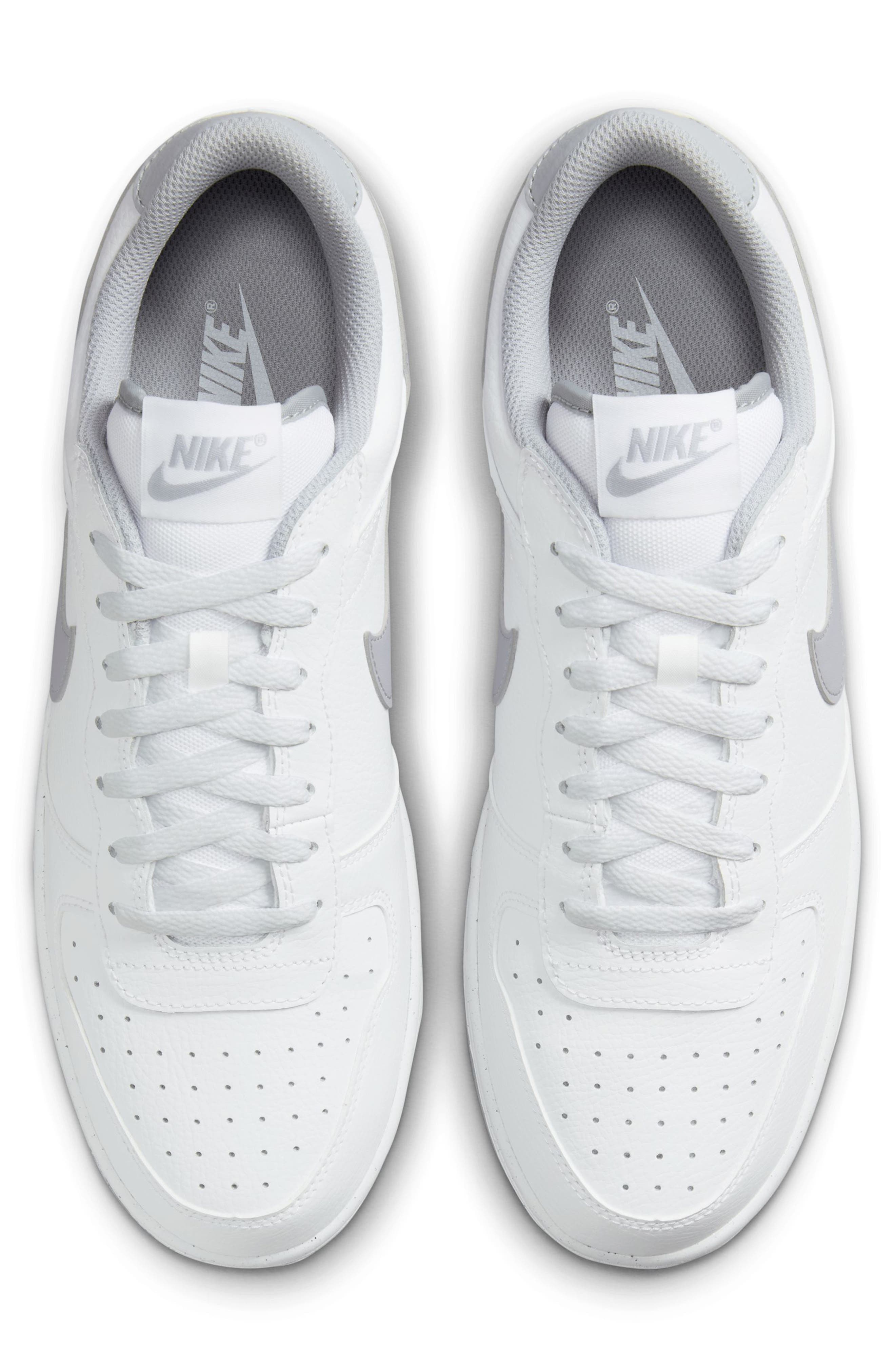 Nike Big Nike Low Basketball Sneaker, Alternate, color, White/ Wolf Gray