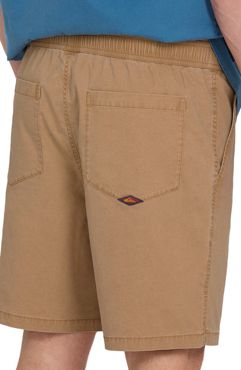 Quiksilver Saltwater Stretch Cotton Drawstring Shorts, Alternate, color, Tobacco