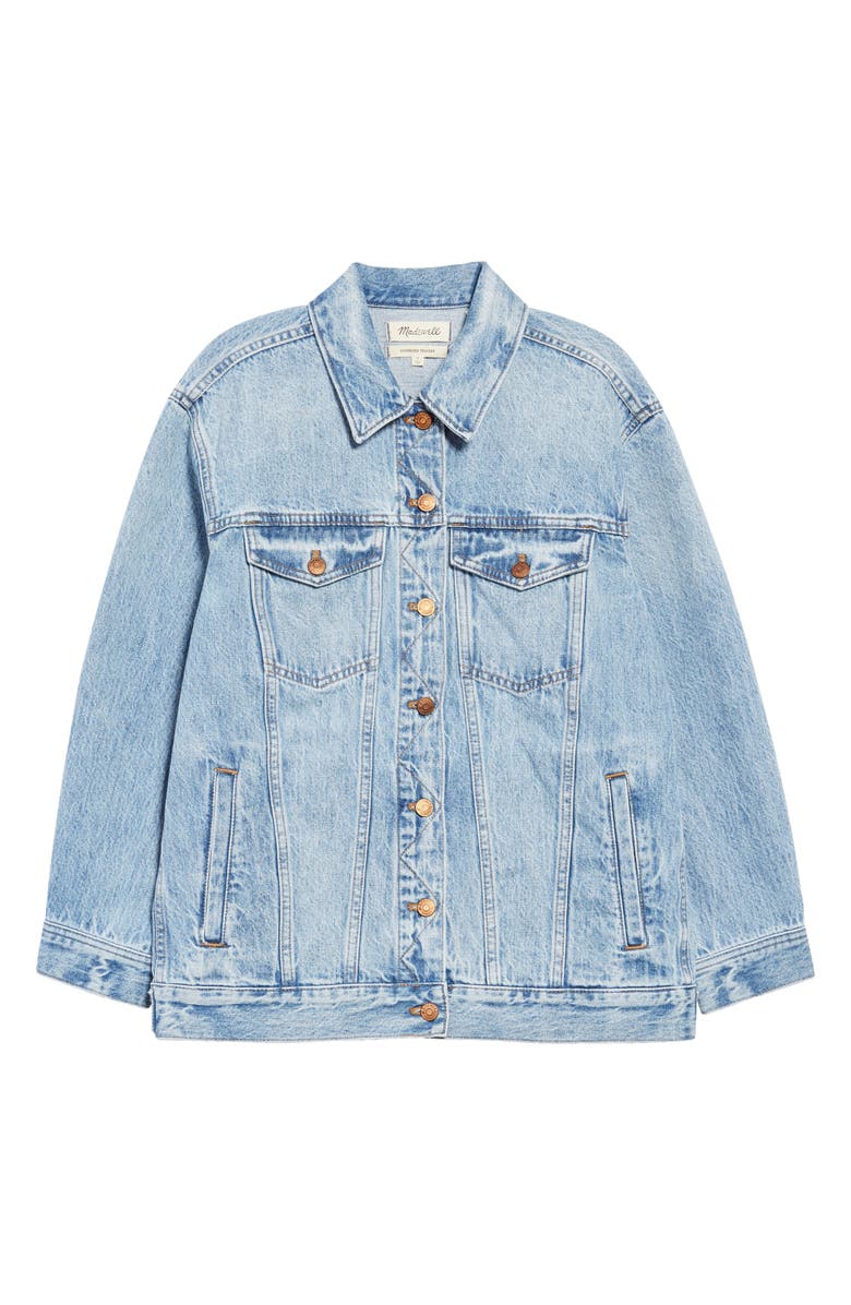 Madewell The Oversize Trucker Jean Jacket, Alternate, color, 