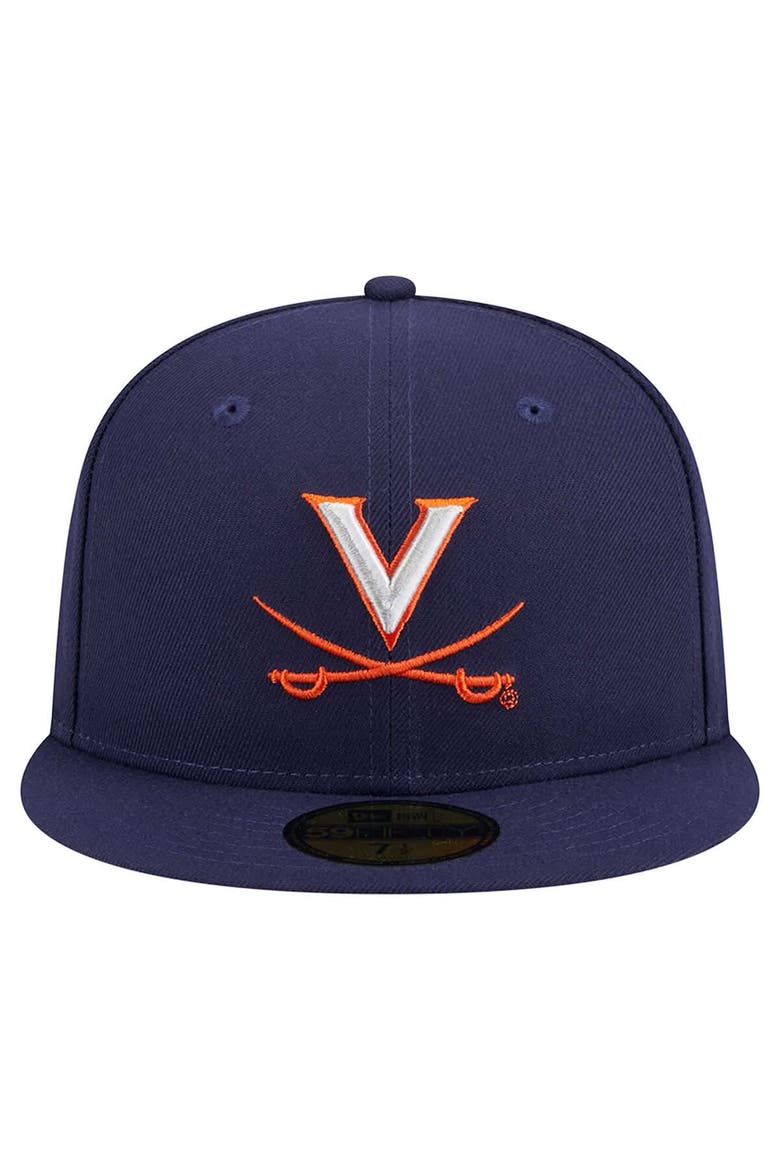Men's New Era Navy Virginia Cavaliers 59FIFTY Fitted Hat, Alternate, color, Navy