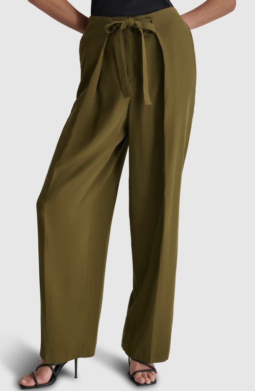 DKNY DKNY TIE FRONT TWILL PANTS 