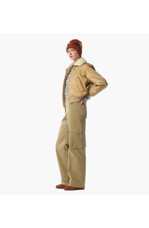 Mcm Aviator Jacket In Neutral