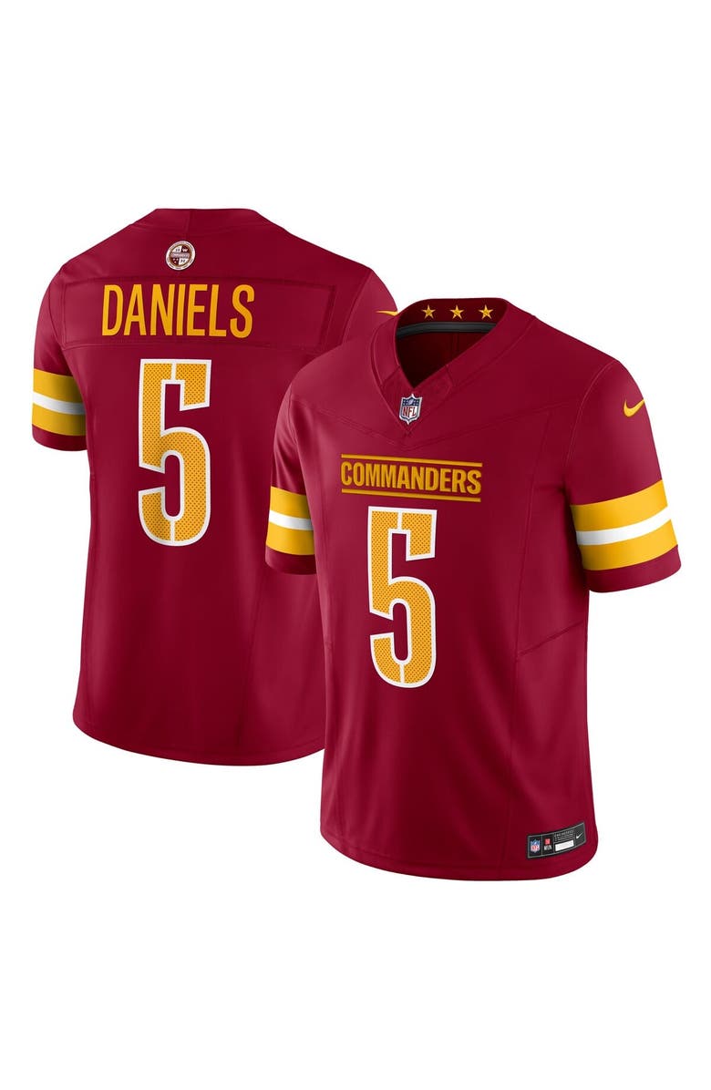 Nike Men's Nike Jayden Daniels Burgundy Washington Commanders Vapor F.U.S.E. Limited Jersey, Main, color, Burgundy