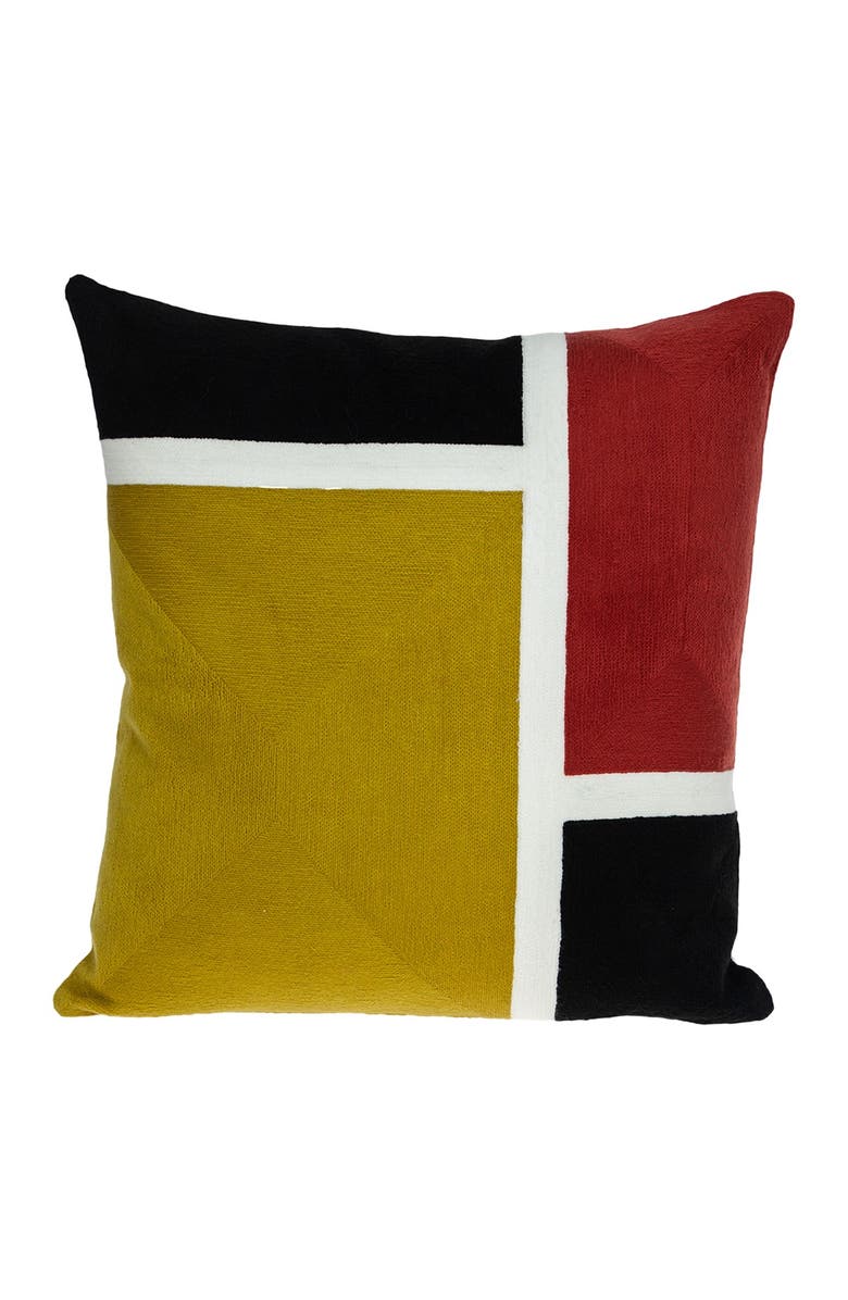 PARKLAND COLLECTION Kenzo Yellow Throw Pillow, Main, color, Yellow