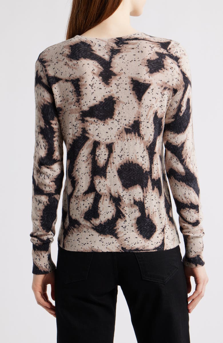NIC+ZOE Abstract Animal Print Supersoft Sweater, Alternate, color, Neutral Multi