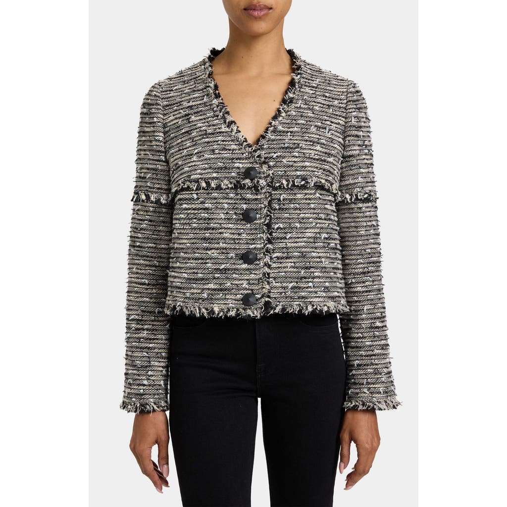 Santorelli Regina Relaxed Fit Jacket In Gray