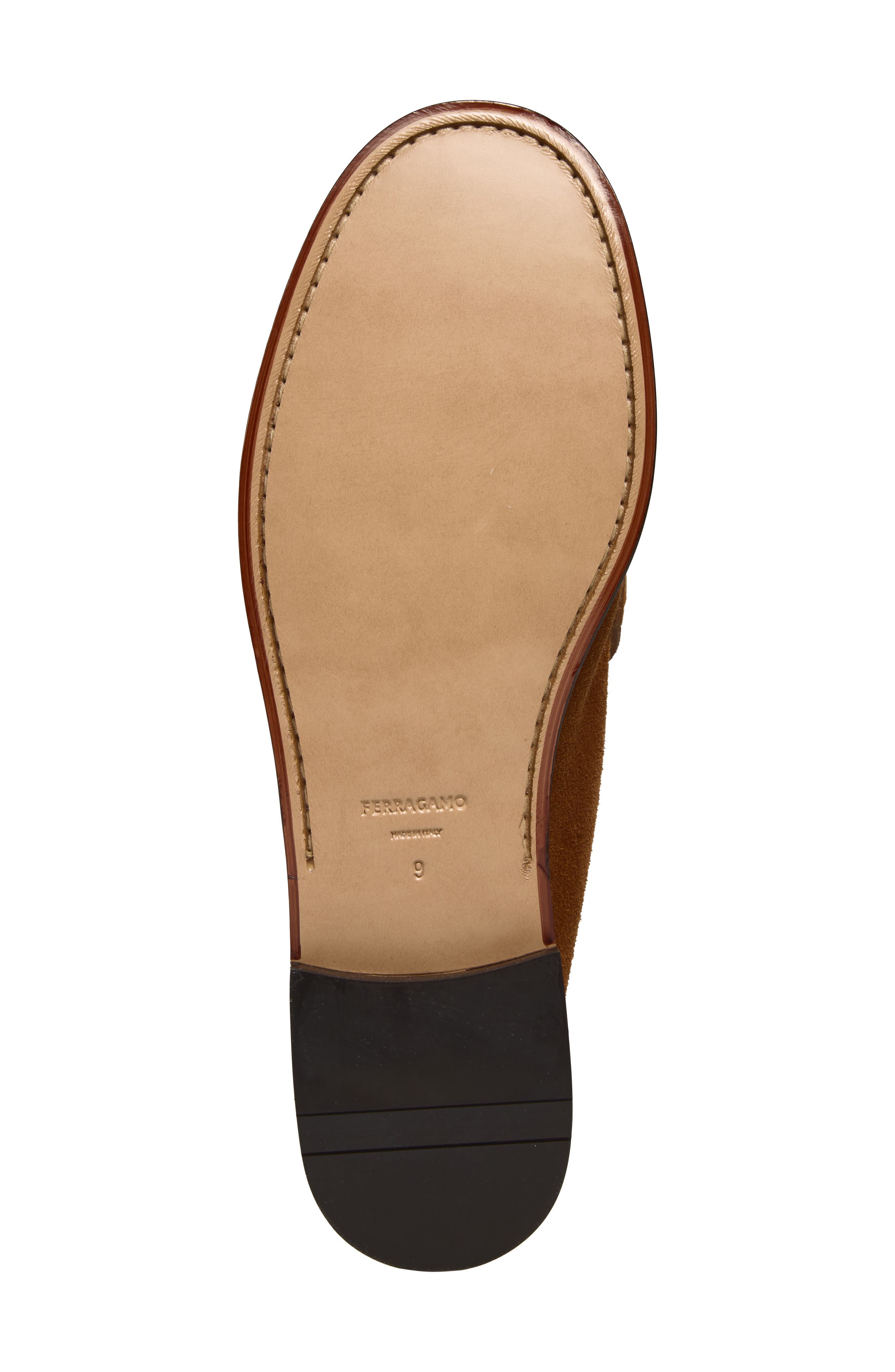 Maryan Moc Toe Suede Loafer, Alternate, color, FARRO NATURALE
