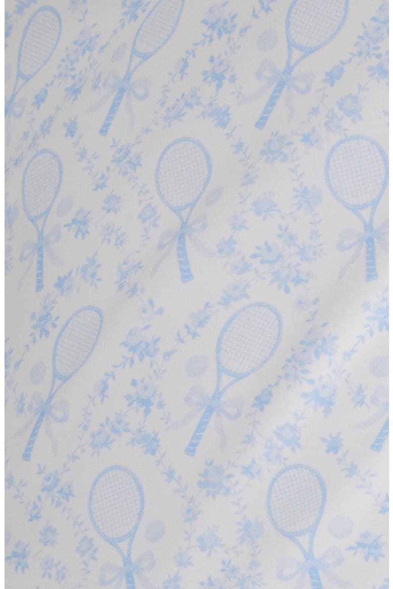 Keelyn Mixed Print Tennis Dress with Built-In Shorts, Alternate, color, BLUE SERVE