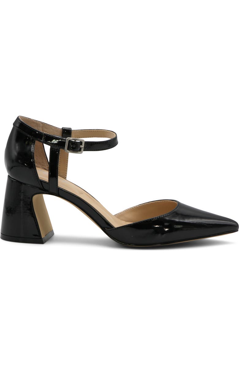 Charles by Charles David Aveena Ankle Strap Pointed Toe Pump, Alternate, color, Black