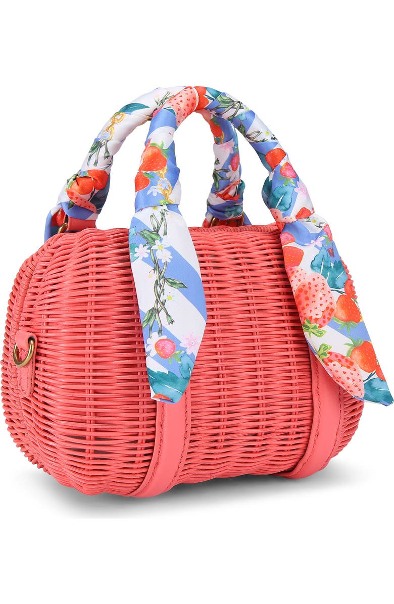 Kurt Geiger London Kensington Basket Boston Crossbody Bag, Alternate, color, Pink Comb