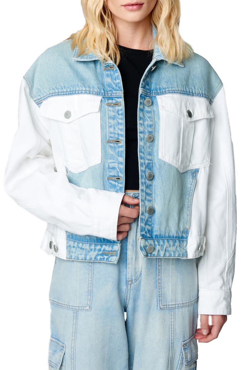 BLANKNYC Two-Tone Denim Jacket, Main, color,