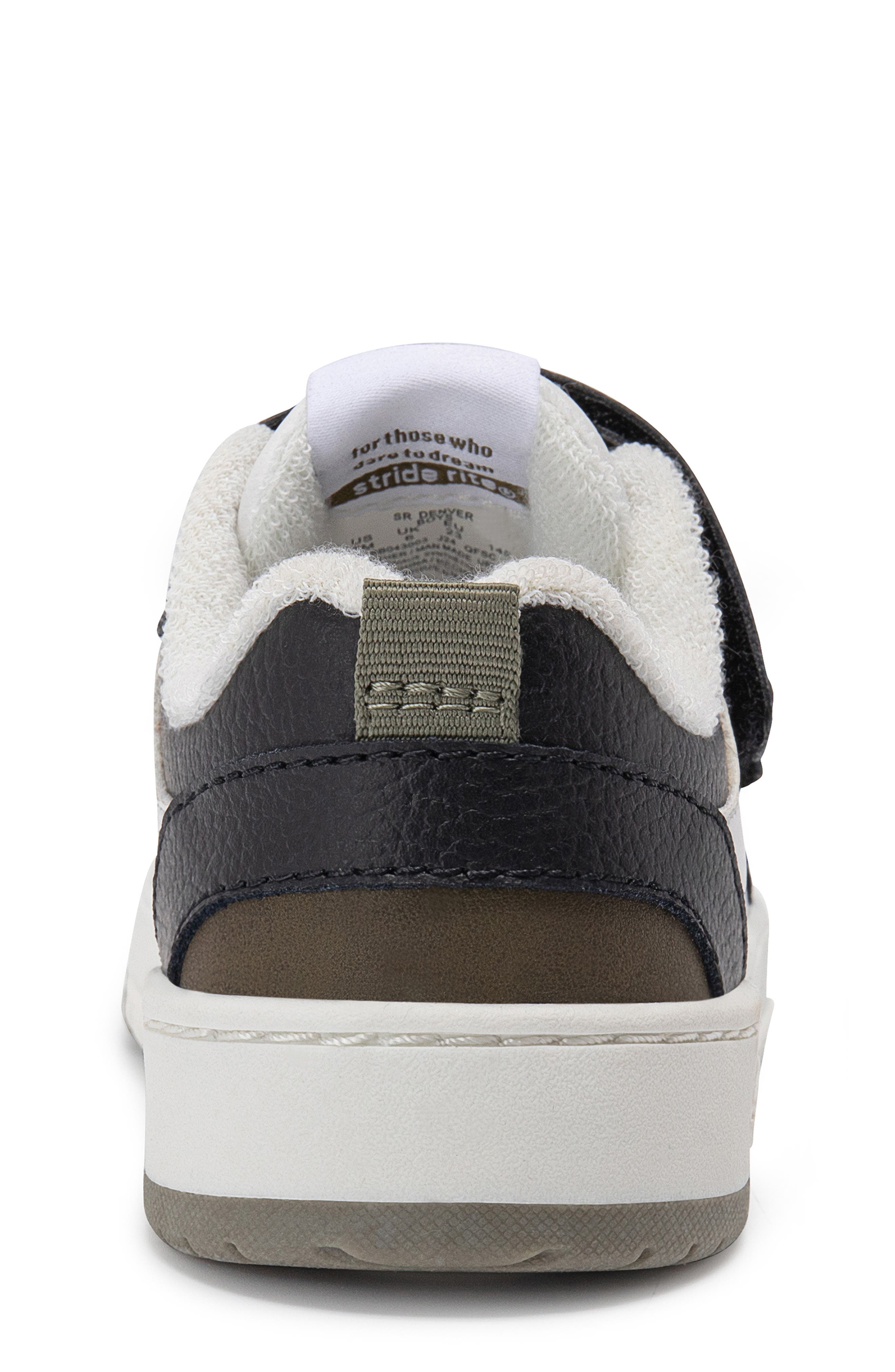 Stride Rite Kids' Denver Sneaker, Alternate, color, Black/ White/ Olive