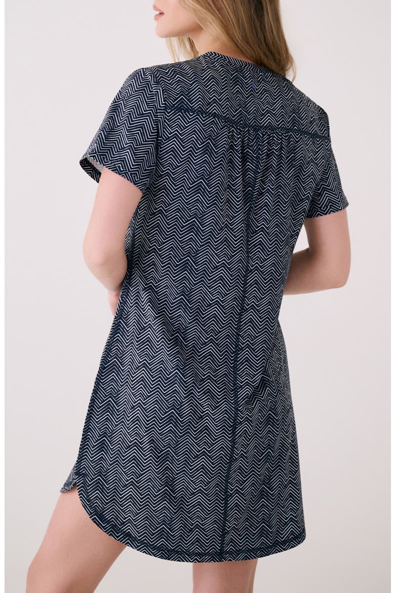 Olivie V-Neck Dress, Alternate, color, EDEN OUTERSPACE