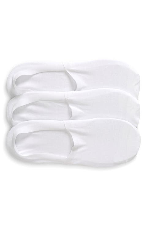 3-Pack Cotton Blend No-Show Socks