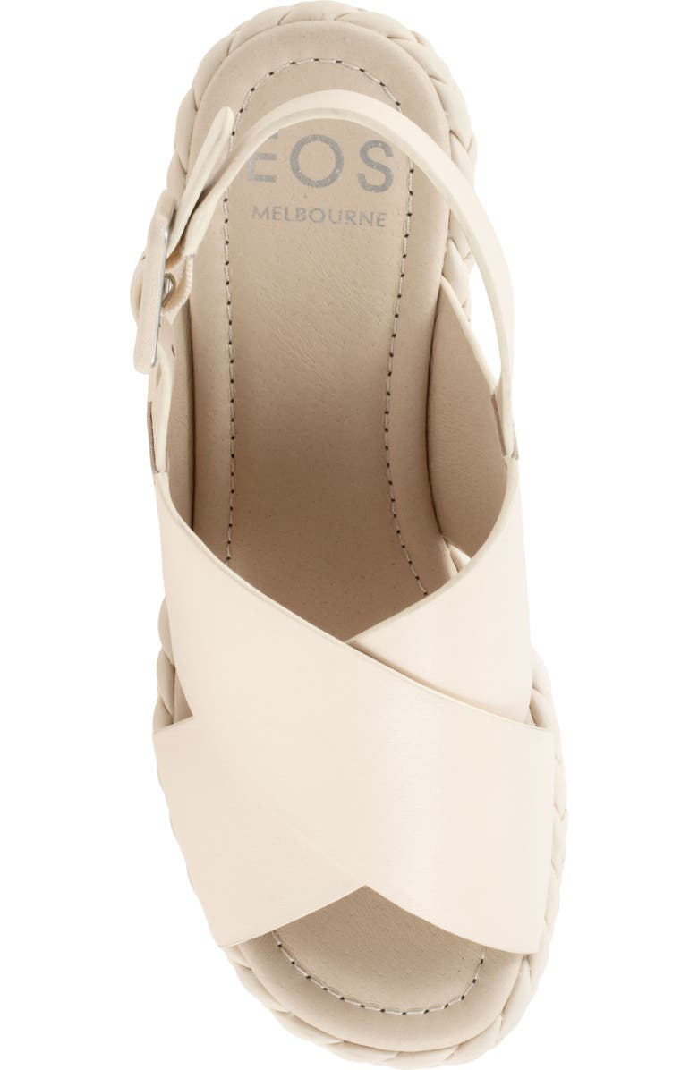 EOS FOOTWEAR Melia Platform Wedge Sandal, Alternate, color, Bone