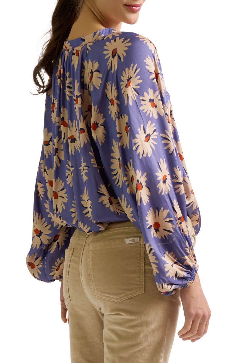 Cache Coeur Madeleine Maternity & Nursing Blouse, Alternate, color, Cornflower Blue