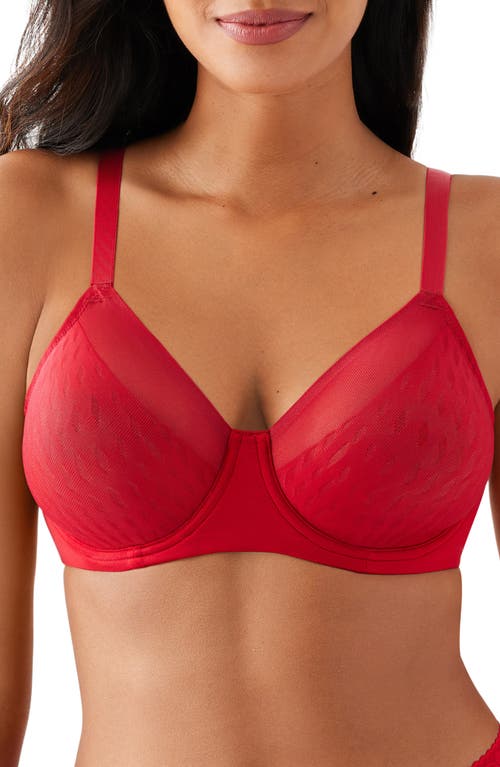 Wacoal Elevated Allure Full Coverage Underwire Bra in Equestrian Red 