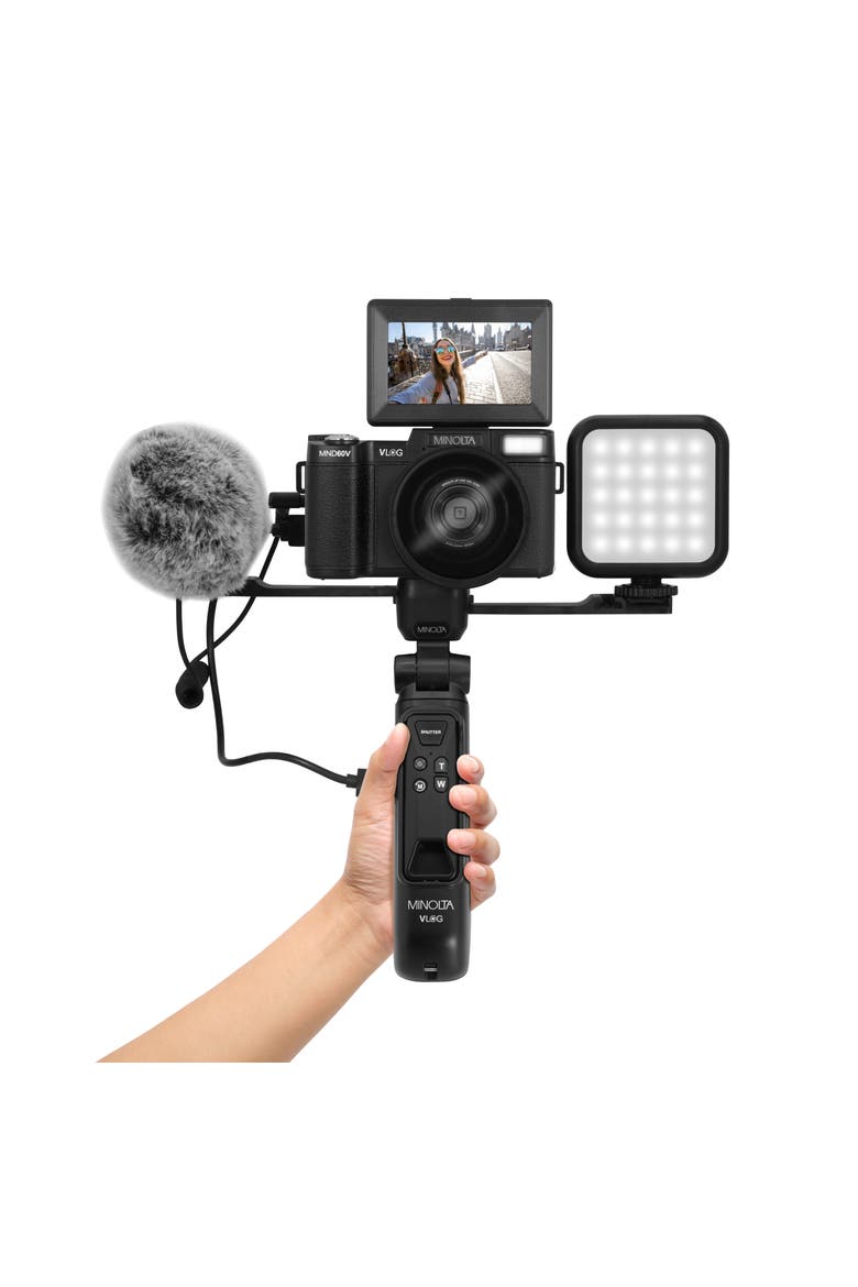 4K Ultra HD Vlogging Camera Kit, Alternate, color, Black
