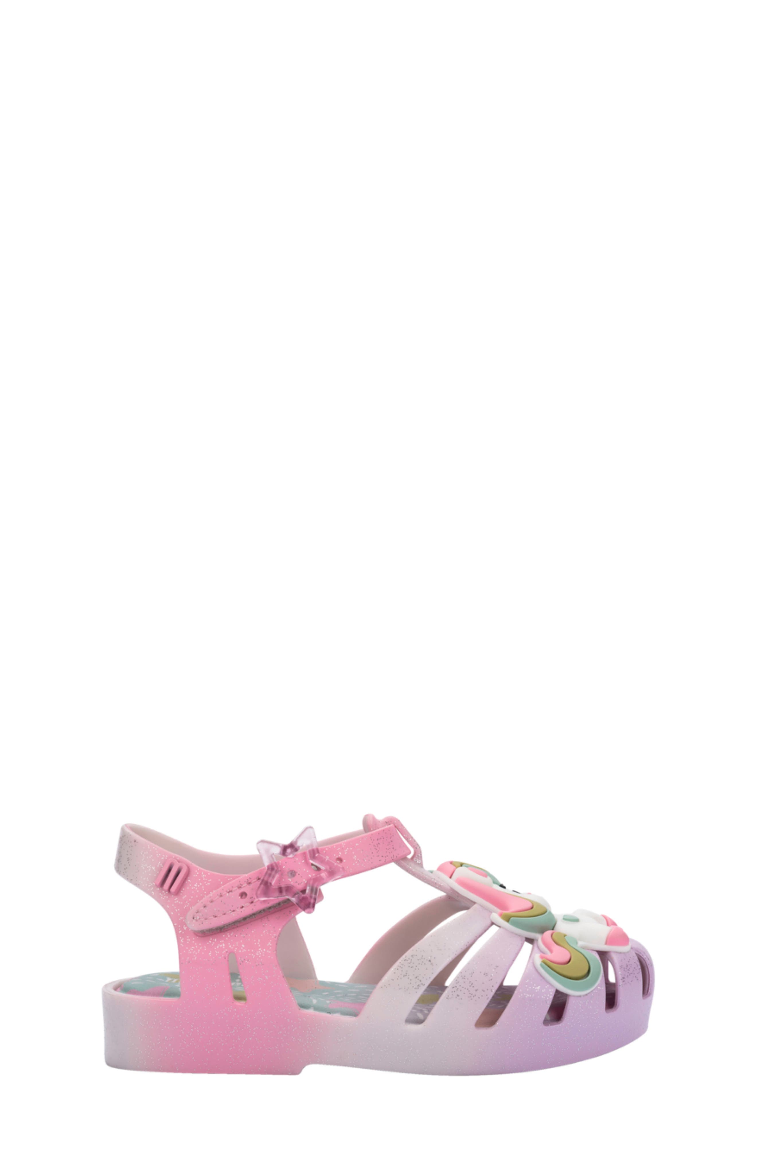 Mini Melissa Kids' Mini Possession Sandal, Alternate, color, Yellow/ Pink/ Purple/ Green