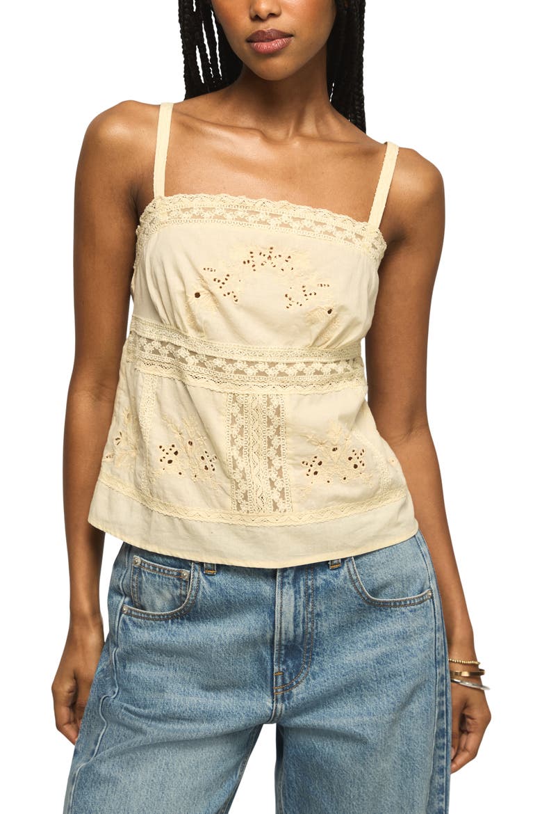 Festival Lace & Eyelet Embroidery Camisole (Women) | Nordstrom