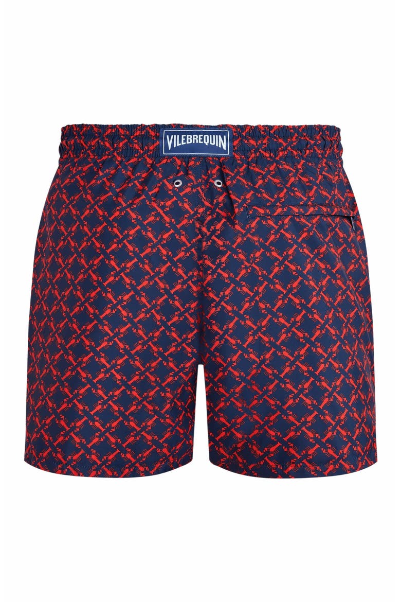 Men's Homard Pixel Ultra-Light and Packable Swim Shorts, Alternate, color, BLEU MARINE