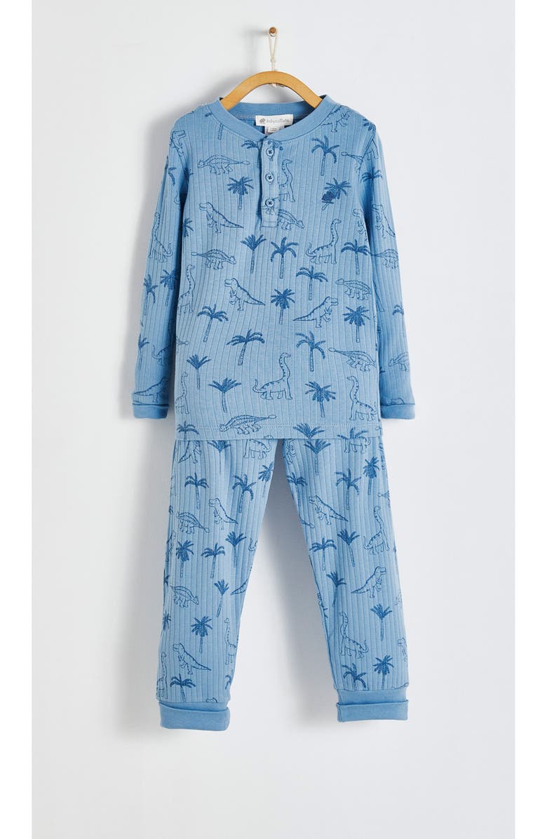 Babycottons Premium Cotton Roar Snug Fit Long Pajama Set for Toddler, Alternate, color, 