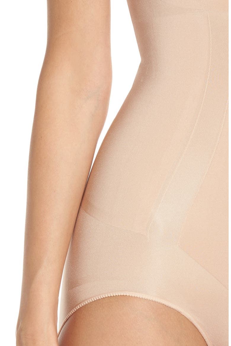 OnCore Open Bust Shaper Bodysuit, Alternate, color, SOFT NUDE