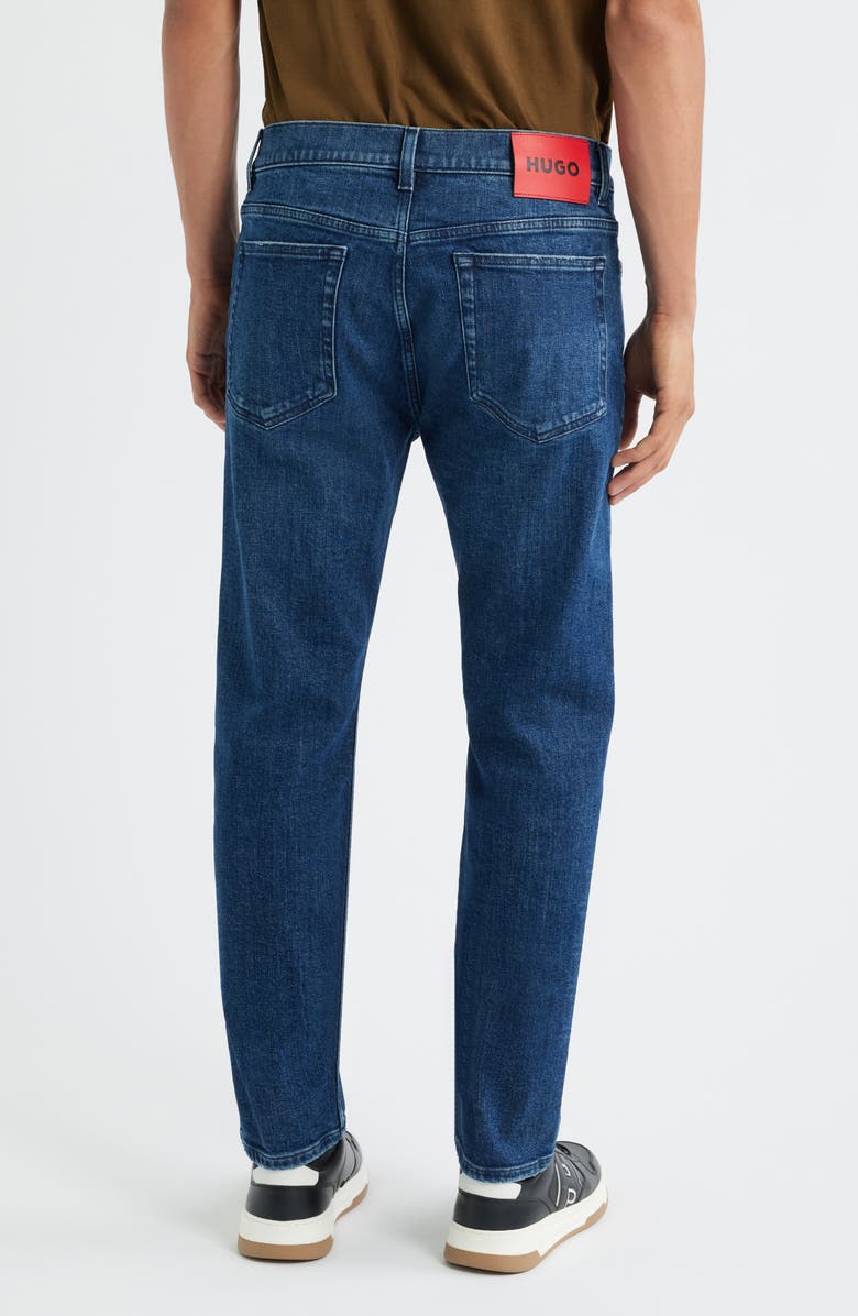 HUGO Slim Straight Leg Jeans, Alternate, color, Navy