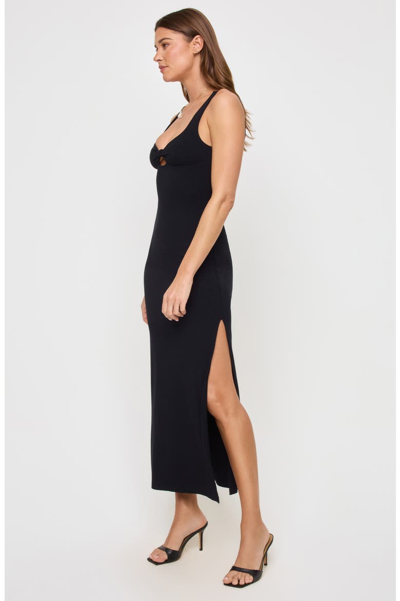 Alexis Cover-Up Midi Dress, Alternate, color, BLACK