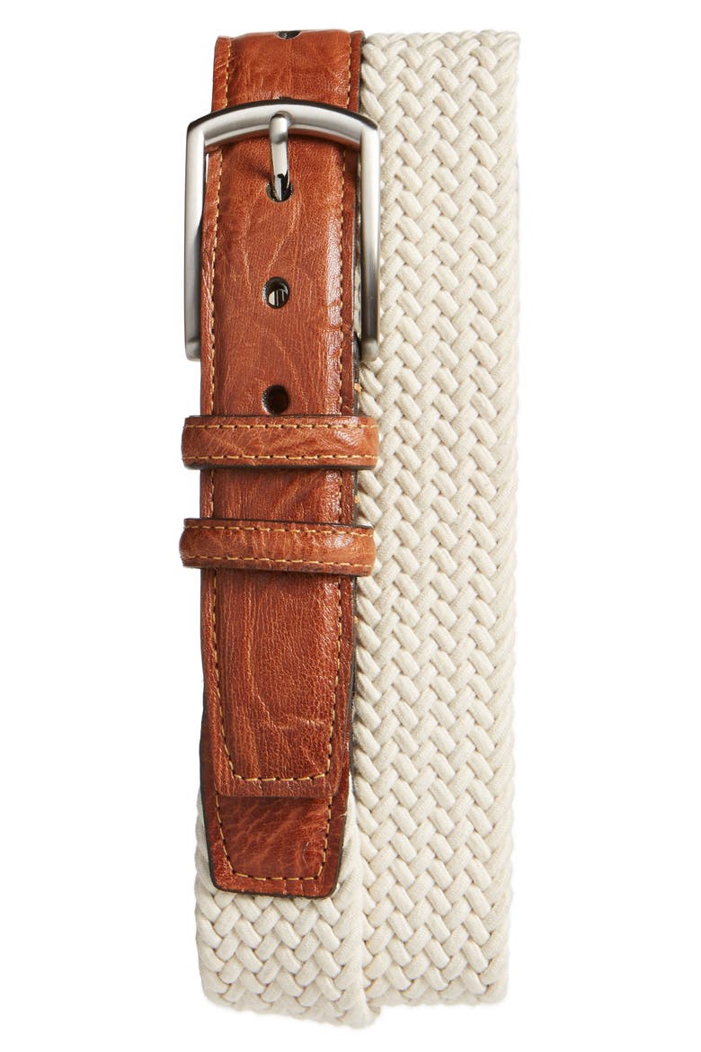 Woven Cotton Belt, Alternate, color, CREAM BEIGE