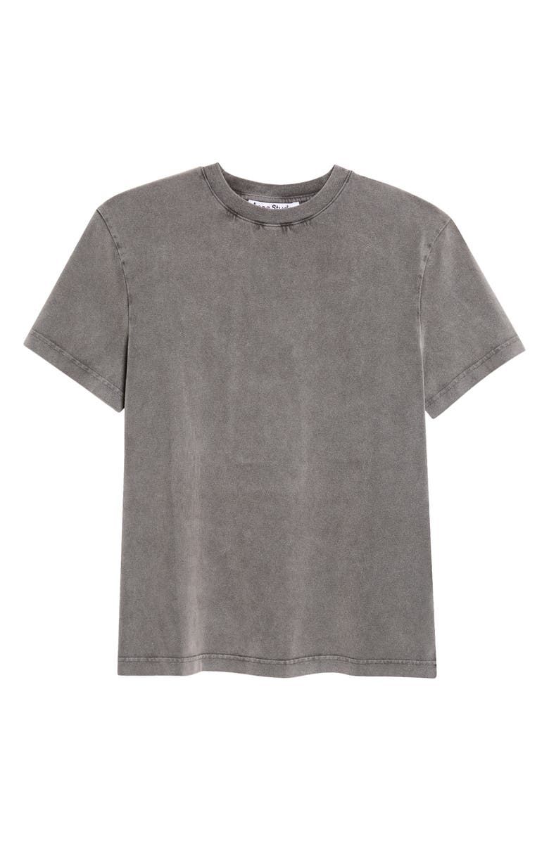 Acne Studios Gender Inclusive Cotton Crewneck T-Shirt, Main, color, Faded Black
