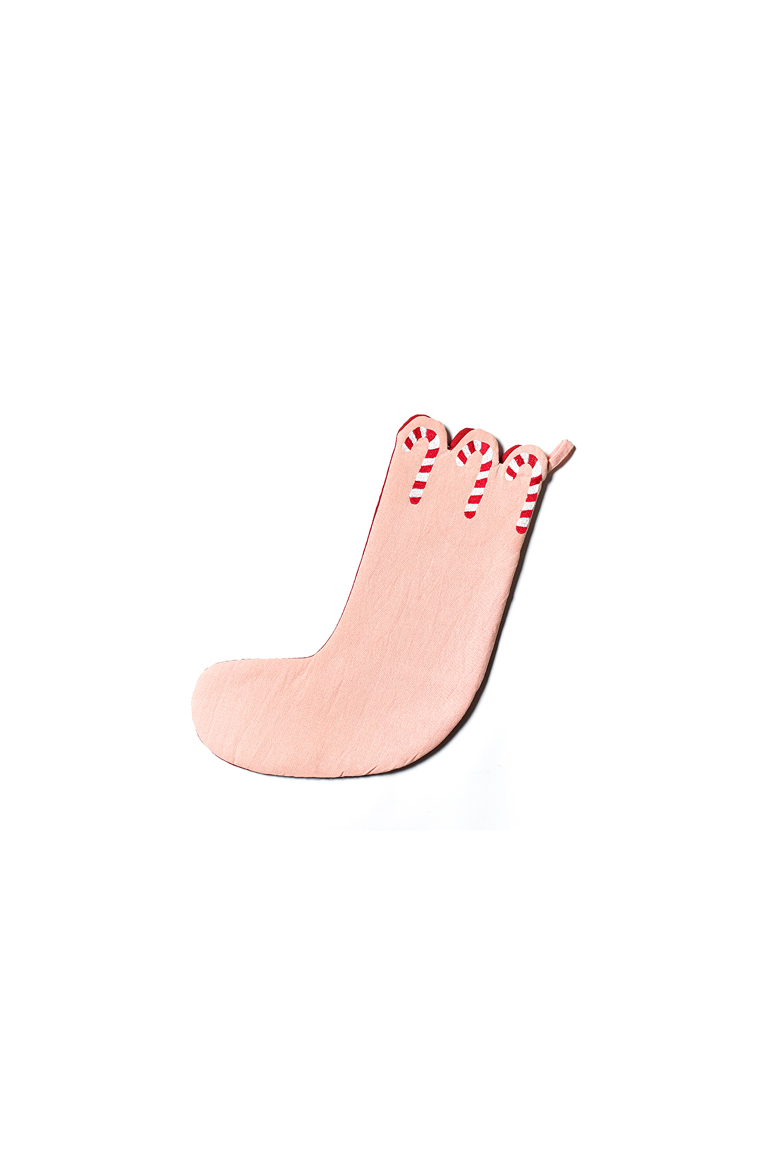 Coton Colors by Laura Johnson Red Candy Cane Scallop Stocking | Nordstrom