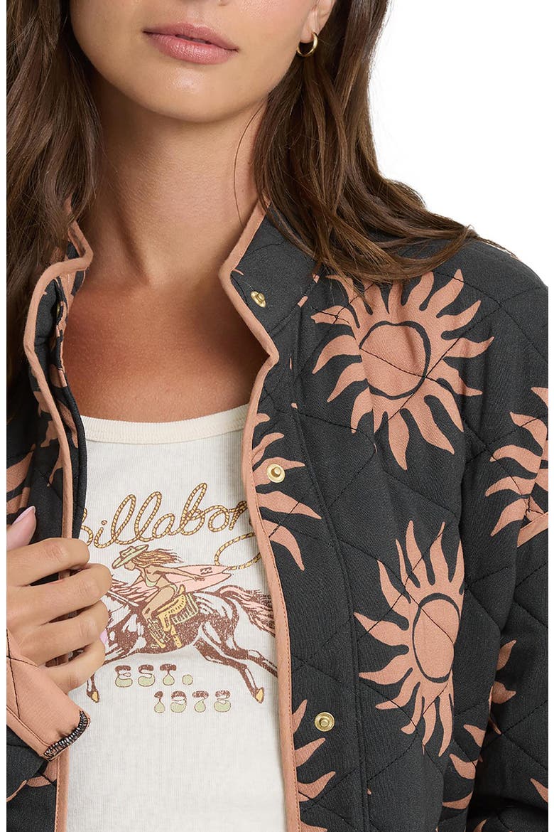 Folk Story Quilted Jacket, Alternate, color, BLACK SANDS