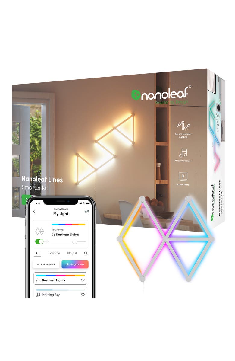 Nanoleaf Lines 60 Degrees Smarter Kit, Main, color, Multicolor
