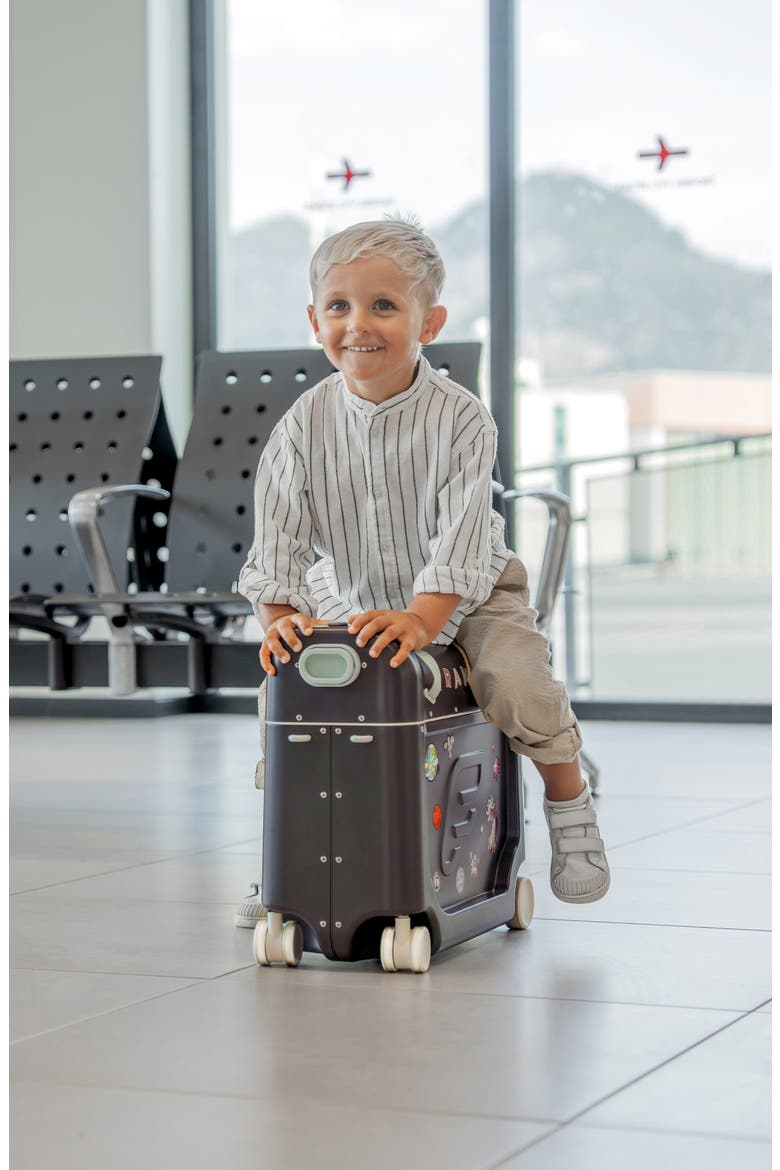 JetKids BedBox® Ride-On Carry-On Suitcase, Alternate, color, GREY