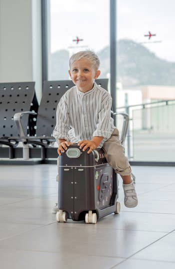 JETKIDS BEDBOX グレー 旅行用キャリー Amazon.com | Stokke JetKids BedBox, Midnight Grey - Ride-On