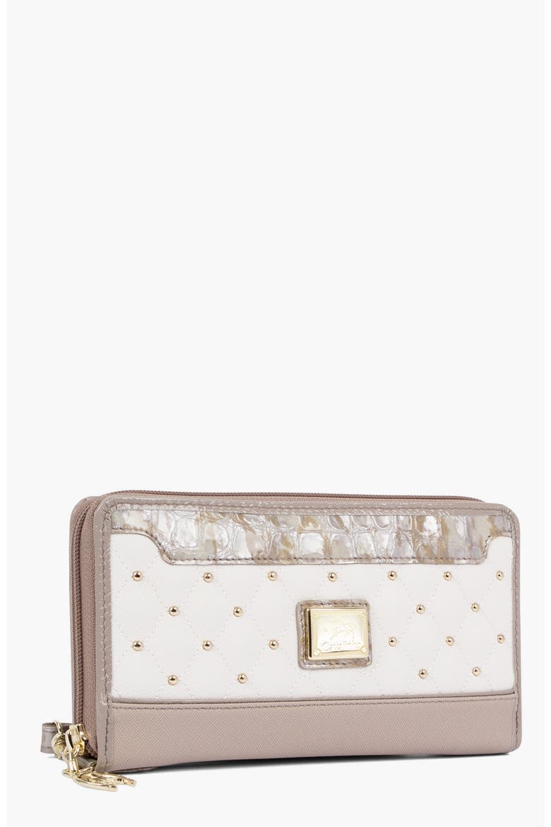 Craft Wristlet Wallet 213, Alternate, color, Beige / White
