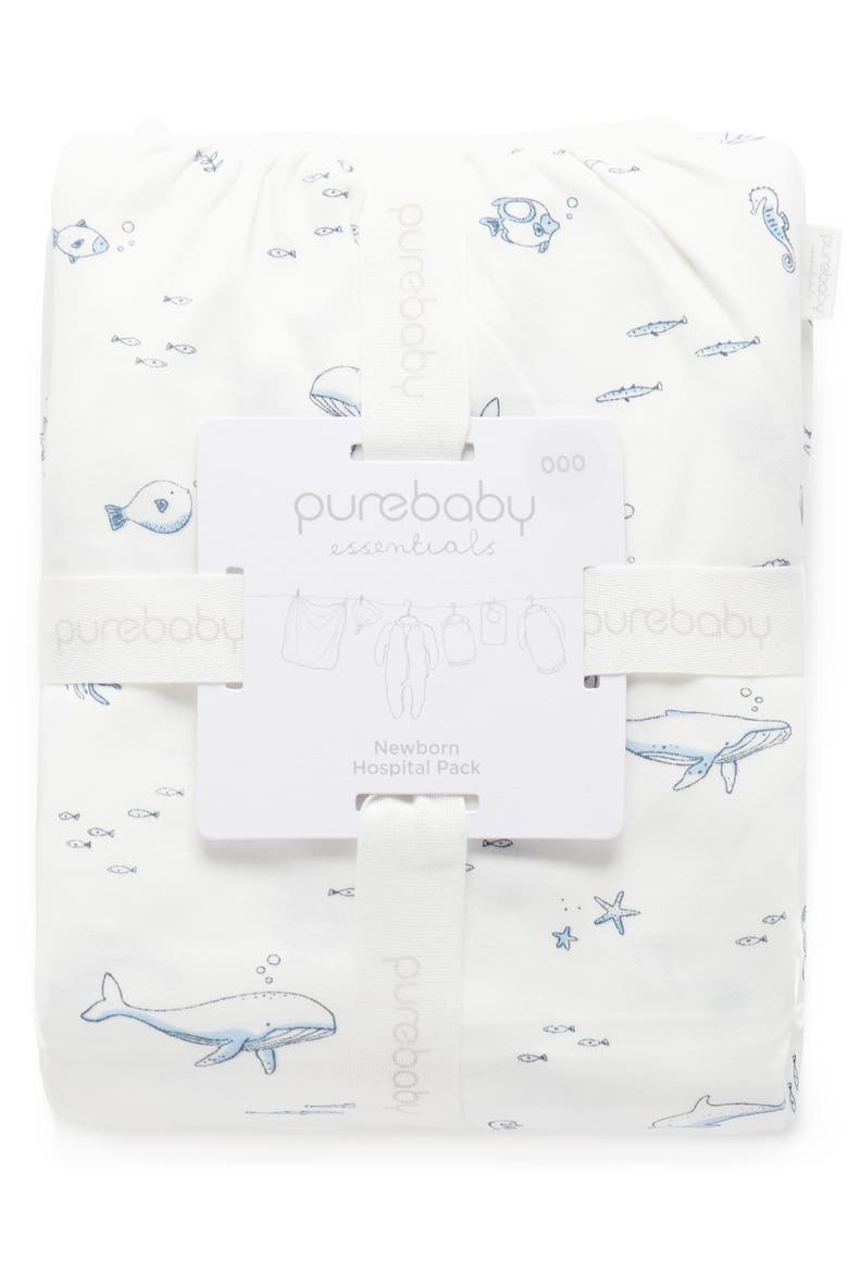Newborn Hospital Gift Pack 6 Piece, Alternate, color, Vanilla Nautical Pack