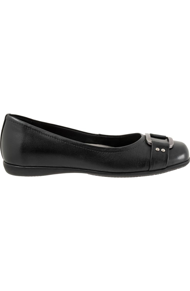 Trotters Sizzle Signature Flat - Multiple Widths Available, Alternate, color, Black