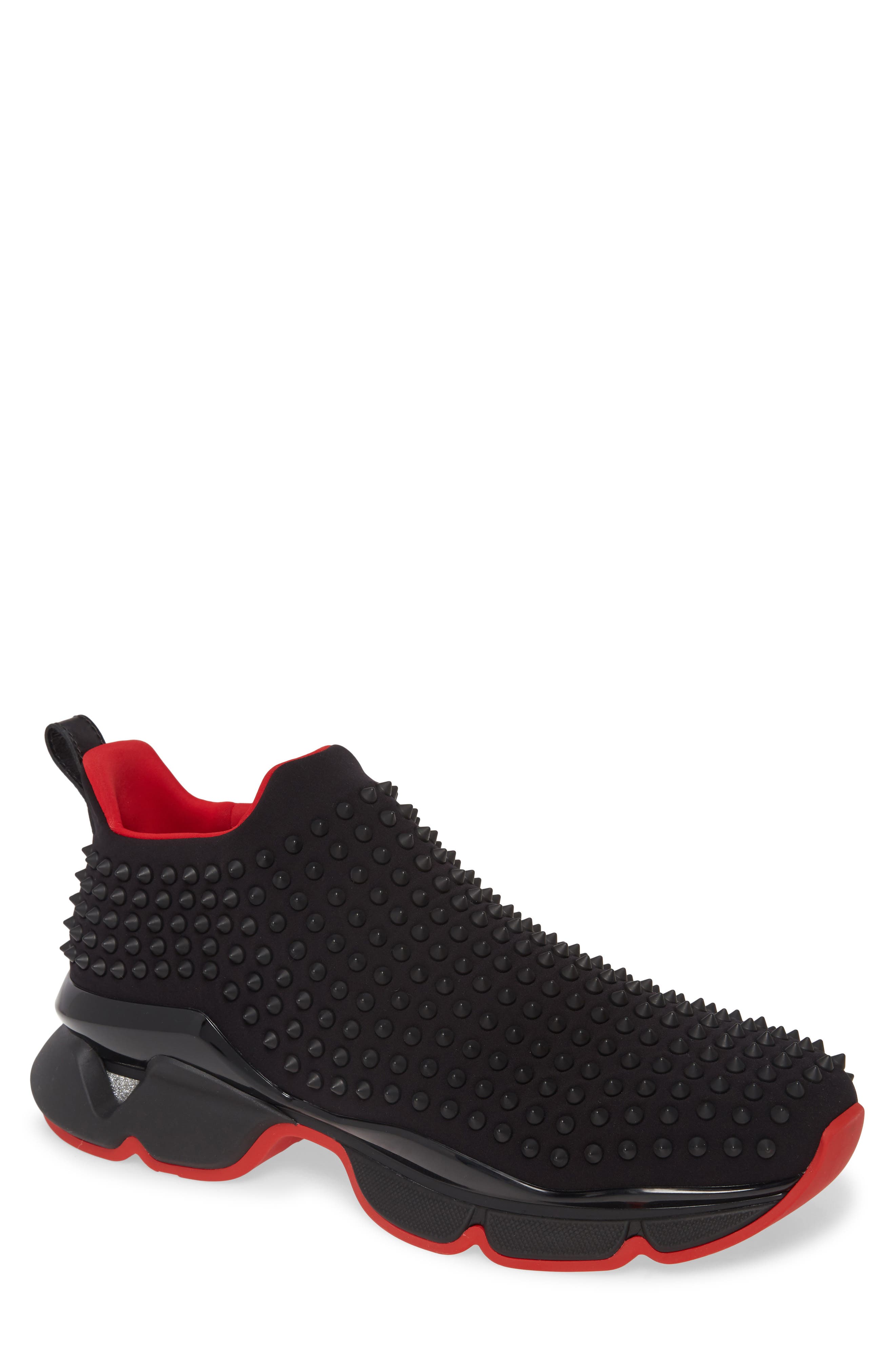 Christian Louboutin Spike-Sock 30 Slip-On, Main, color, 