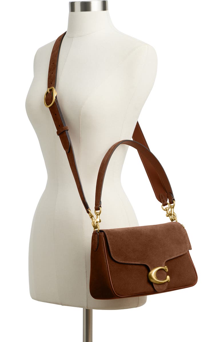 COACH Tabby Soft Suede Shoulder Bag, Alternate, color,
