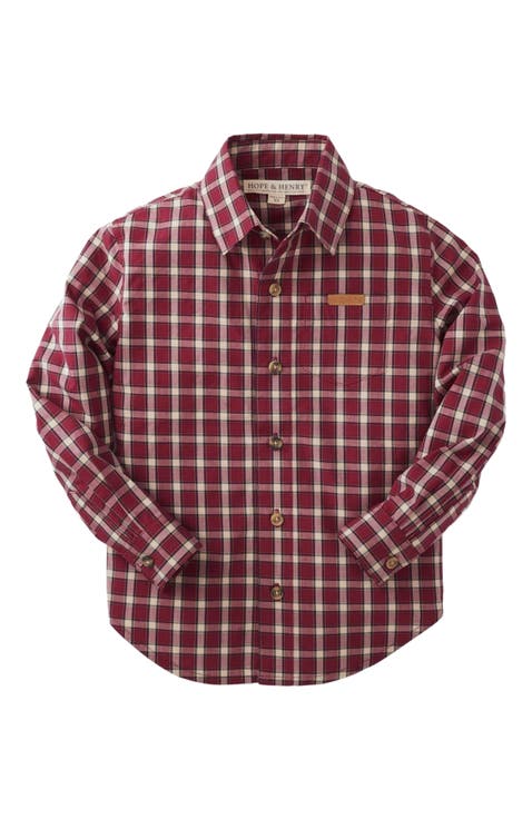 Baby Boys' Organic Stretch Poplin Shirt, Infant