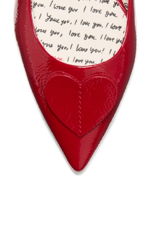 Kate Spade New York Lover Crinkle Patent Leather Low Pump In Red