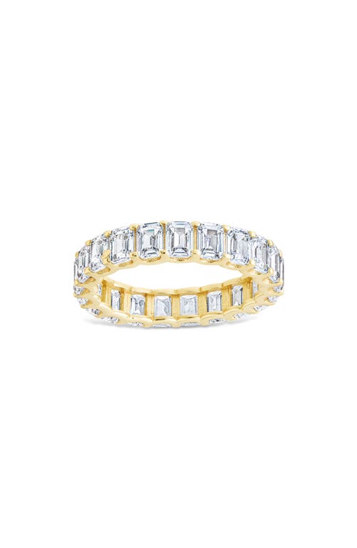 Sterling Forever Rio Baguette Cubic Zirconia Eternity Band Ring In Gold