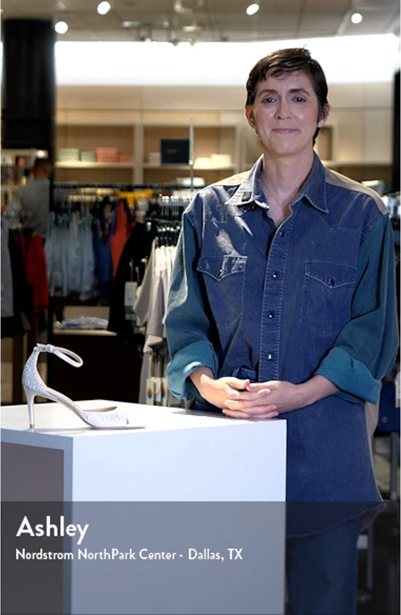 Bliss Imitation Pearl Ankle Strap Sandal, sales video thumbnail