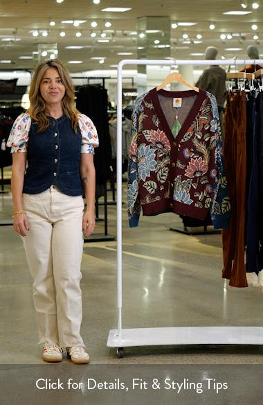 FARM Rio Mixed Delhi Floral Knit Cardigan (Women) | Nordstrom